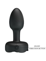 Pretty Love - Plug Anale Olman Con Luce Led Nero 88 Cm - PRETTY LOVE - Plug e Catene Anali | erosidea.com