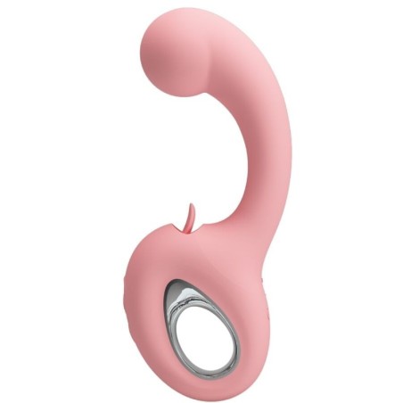 Pretty Love - Erynnyes Vibratore Punto G + Stimolatore Clitoride 10 Vibrazioni Rosa - PRETTY LOVE SMART - Vibratori punto G | erosidea.com