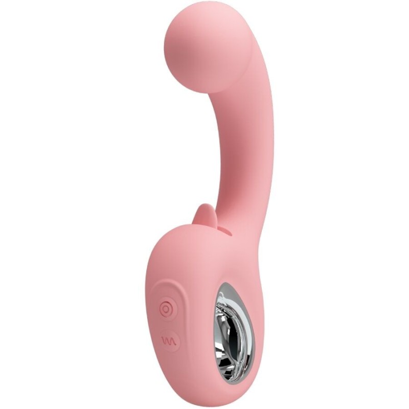 Pretty Love - Erynnyes Vibratore Punto G + Stimolatore Clitoride 10 Vibrazioni Rosa - PRETTY LOVE SMART - Vibratori punto G | erosidea.com