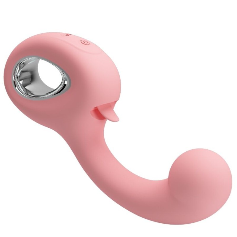 Pretty Love - Erynnyes Vibratore Punto G + Stimolatore Clitoride 10 Vibrazioni Rosa - PRETTY LOVE SMART - Vibratori punto G | erosidea.com