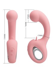 Pretty Love - Erynnyes Vibratore Punto G + Stimolatore Clitoride 10 Vibrazioni Rosa - PRETTY LOVE SMART - Vibratori punto G | erosidea.com