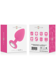 Intense - Shelki L Plug Anale Fucsia - INTENSE - Plug e Catene Anali | erosidea.com