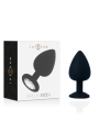 Intense - Plug Anale Shelki L Nero - INTENSE - Plug e Catene Anali | erosidea.com