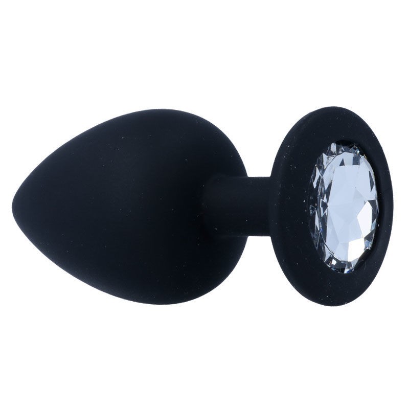 Intense - Plug Anale Shelki L Nero - INTENSE - Plug e Catene Anali | erosidea.com