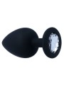 Intense - Plug Anale Shelki L Nero - INTENSE - Plug e Catene Anali | erosidea.com
