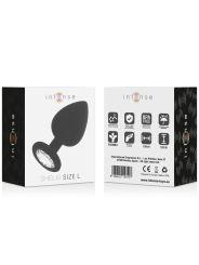 Intense - Plug Anale Shelki L Nero - INTENSE - Plug e Catene Anali | erosidea.com