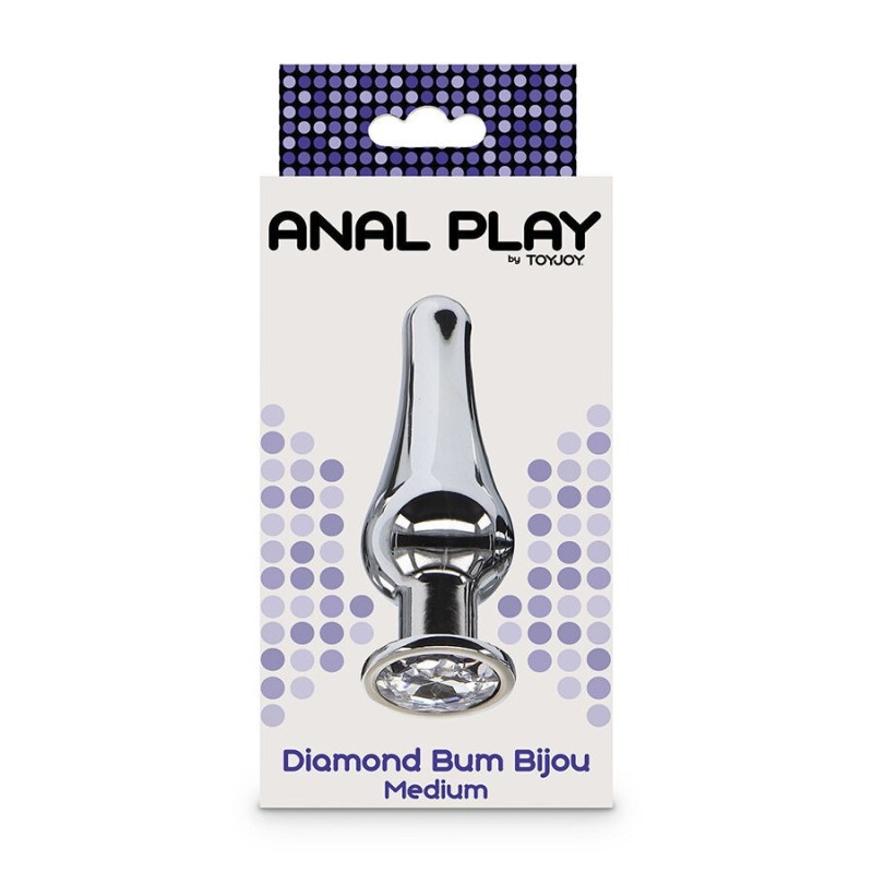 Toyjoy - Anal Play Diamond Bum Bijou Plug Anale Medio - TOYJOY - Plug e Catene Anali | erosidea.com