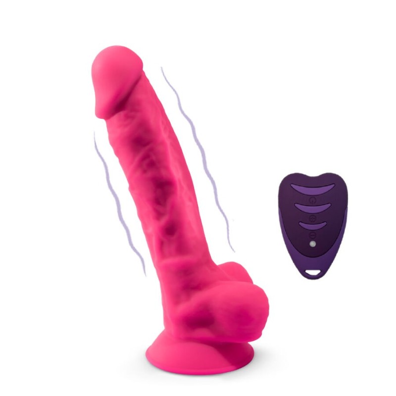 Dildo Realistico Silexd Rosa Con Telecomando Lrs - SILEXD - Dildo Realistici | erosidea.com