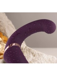 Vibratore Doppio Gemini Rocks-Off Stimolatore Del Clitoride Punto G Viola - ROCKS-OFF - Vibratori per Coppia | erosidea.com