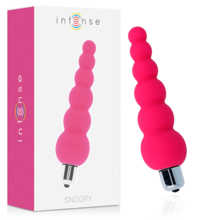 Vibratore Intense Snoopy Rosa Silicone 7 Velocita - INTENSE ANAL TOYS - Vibratori Anali | erosidea.com