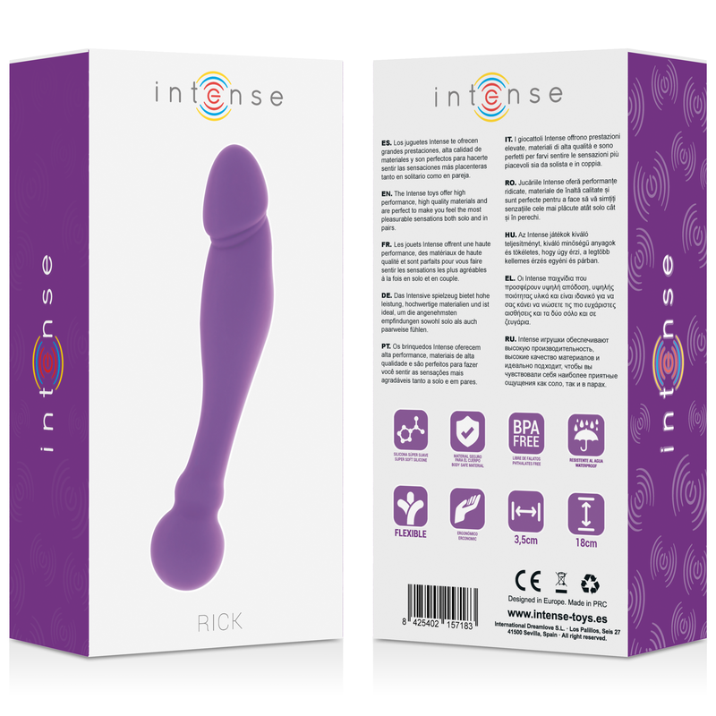 Intense - Silicone Rick Dual Lilla - INTENSE FUN - Vibratori | erosidea.com