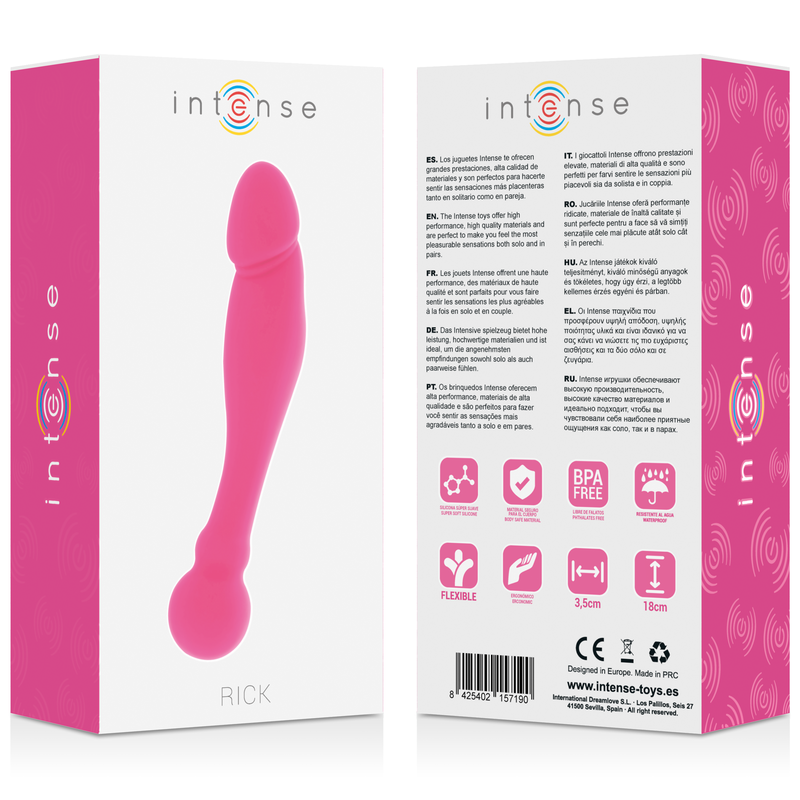 Intense - Silicone Rick Dual Rosa - INTENSE FUN - Vibratori | erosidea.com