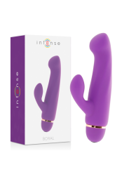 Vibratore Intense Boral 20 Velocita Silicone Lilla - INTENSE FUN - Vibratori Rabbit | erosidea.com