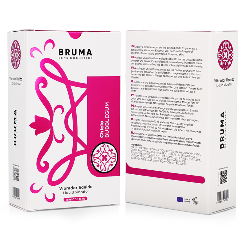 Bruma - Vibratore Liquido Gel Intimo Bubblegum 15Ml - BRUMA - Vibratori Liquidi | erosidea.com