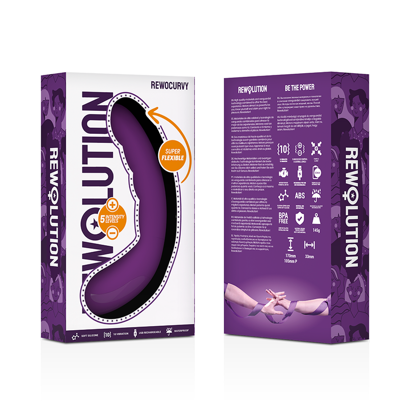 Vibratore Rewolution Rewocurvy Super Flessibile - REWOLUTION - Vibratori punto G | erosidea.com
