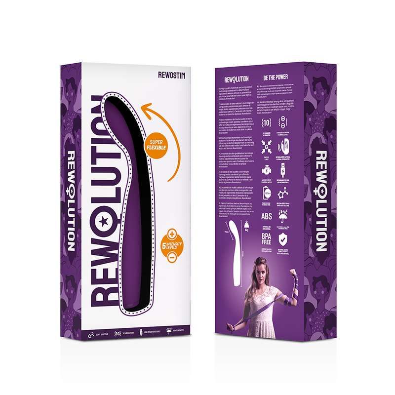 Vibratore Rewolution Rewostim Flessibile - REWOLUTION - Vibratori Doppi | erosidea.com
