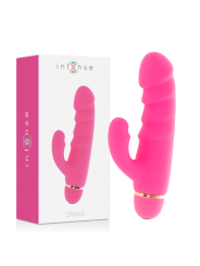 Vibratore Intense Rosa Silicone Crass 20 Velocita - INTENSE FUN - Vibratori Rabbit | erosidea.com