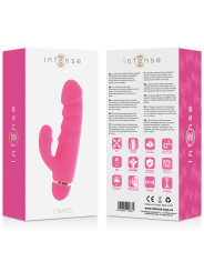Vibratore Intense Rosa Silicone Crass 20 Velocita - INTENSE FUN - Vibratori Rabbit | erosidea.com