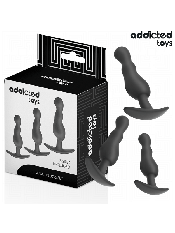 Addicted Toys - Set Di 3 Tappi Anali Modello 1 - Addicted Toys - Plug e Catene Anali | erosidea.com