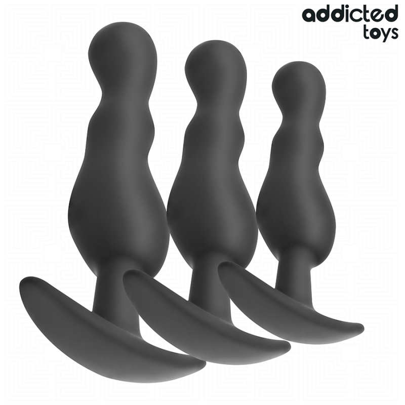 Addicted Toys - Set Di 3 Tappi Anali Modello 1 - Addicted Toys - Plug e Catene Anali | erosidea.com