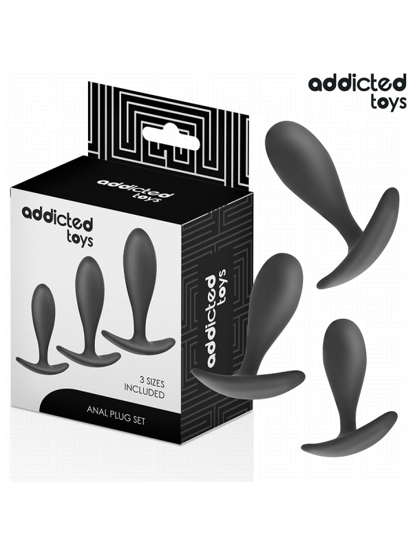 Addicted Toys - Set Di 3 Tappi Anali Modello 2 - Addicted Toys - Plug e Catene Anali | erosidea.com