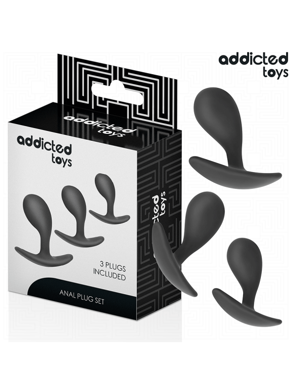 Addicted Toys - Set Di 3 Tappi Anali Modello 3 - Addicted Toys - Plug e Catene Anali | erosidea.com