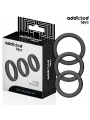Addicted Toys - Set Di Anelli Piatti In Silicone - Addicted Toys - Plug e Catene Anali | erosidea.com