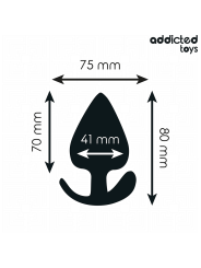 Addicted Toys - Tappo Anale Taglia L 8 Cm - Addicted Toys - Plug e Catene Anali | erosidea.com