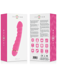 Vibratore Intense Sally 20 Velocita Silicone Rosa - INTENSE FUN - Vibratori | erosidea.com