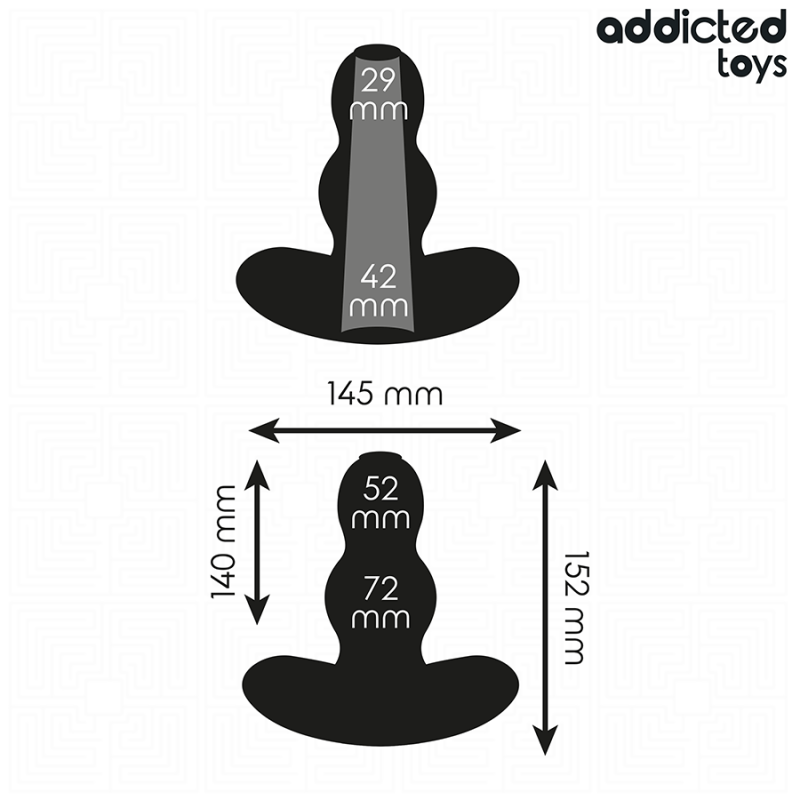 Addicted Toys - Tappo Anale Cavo Taglia Xxl 152 Cm - Addicted Toys - Plug e Catene Anali | erosidea.com