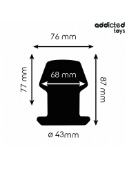Addicted Toys - Extreme Hollow Anal Plug Taglia M 87 Cm - Addicted Toys - Plug e Catene Anali | erosidea.com