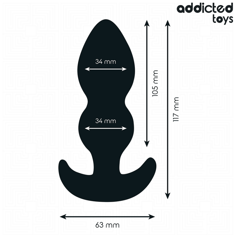 Addicted Toys - Tappo Anale Taglia L 117 Cm - Addicted Toys - Plug e Catene Anali | erosidea.com