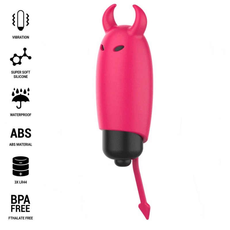 Intense - Bullet Vibrante Scarlatto Red Demon 93 X 24 Cm - INTENSE FUN - Vibratori Mini | erosidea.com