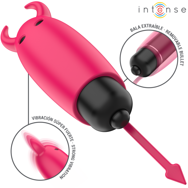 Intense - Bullet Vibrante Scarlatto Red Demon 93 X 24 Cm - INTENSE FUN - Vibratori Mini | erosidea.com