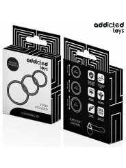 Addicted Toys - Set Di Anelli In Silicone Modello 2 - Addicted Toys - Guaine e Prolunghe | erosidea.com