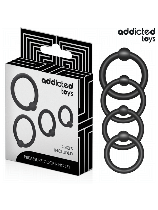 Addicted Toys - Set Di Anelli In Silicone A Pressione - Addicted Toys - Guaine e Prolunghe | erosidea.com