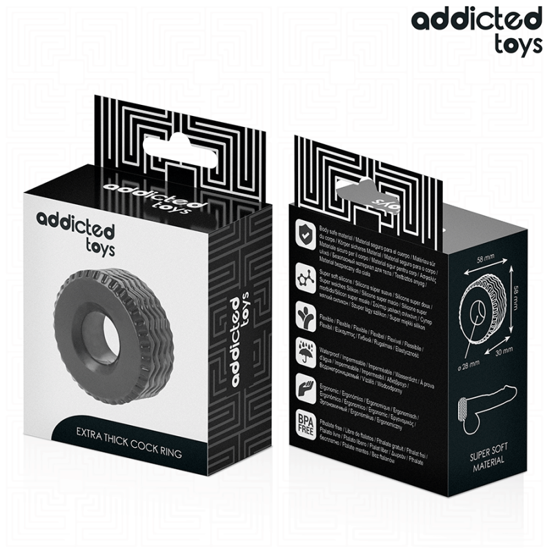 Addicted Toys - Anello Per Il Pene Extra Spesso - Addicted Toys - Guaine e Prolunghe | erosidea.com