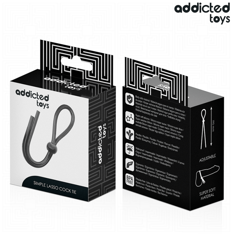 Addicted Toys - Corda In Silicone Pene A Singolo Anello - Addicted Toys - Guaine e Prolunghe | erosidea.com
