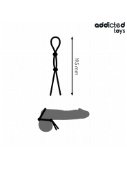 Addicted Toys - Corda In Silicone Per Il Pene A Doppio Anello - Addicted Toys - Guaine e Prolunghe | erosidea.com