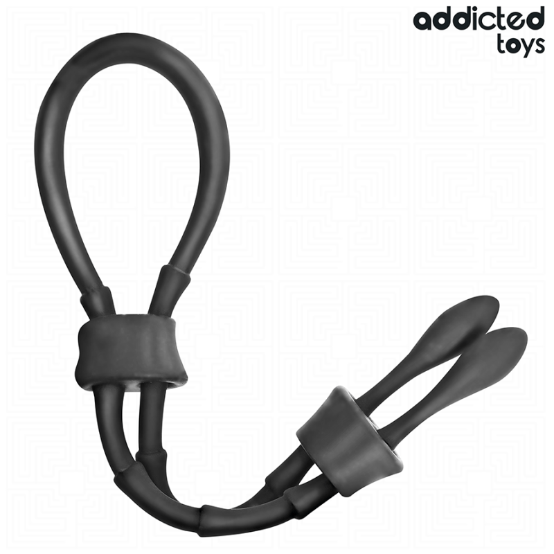 Addicted Toys - Corda In Silicone Regolabile Per Il Pene - Addicted Toys - Guaine e Prolunghe | erosidea.com