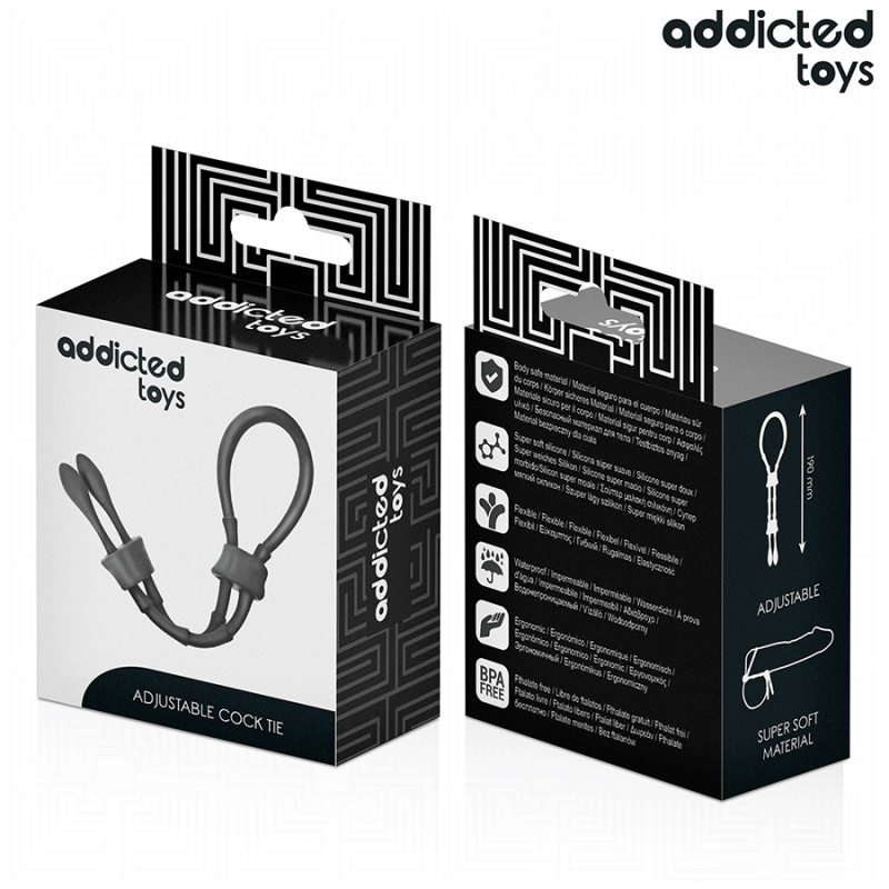 Addicted Toys - Corda In Silicone Regolabile Per Il Pene - Addicted Toys - Guaine e Prolunghe | erosidea.com