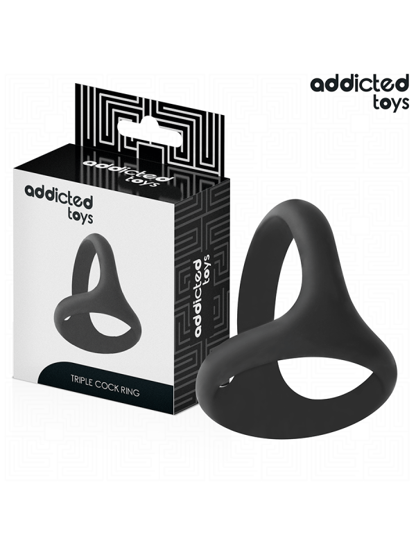 Addicted Toys - Anello Pene Triplo Spesso - Addicted Toys - Guaine e Prolunghe | erosidea.com