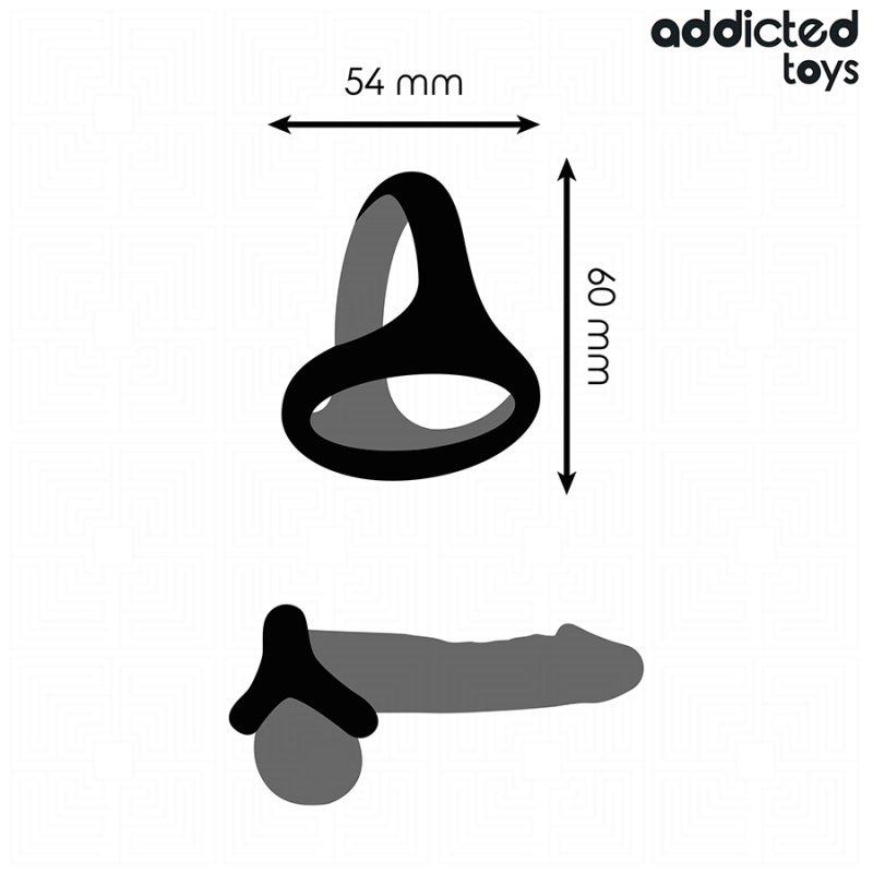 Addicted Toys - Anello Pene Triplo Spesso - Addicted Toys - Guaine e Prolunghe | erosidea.com