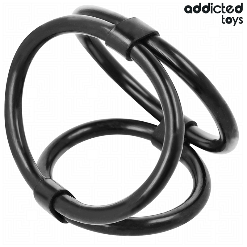 Addicted Toys - Anello Pene Triplo - Addicted Toys - Guaine e Prolunghe | erosidea.com