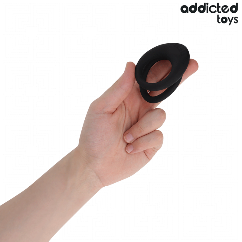 Addicted Toys - Anello Pene A Doppia Texture - Addicted Toys - Guaine e Prolunghe | erosidea.com