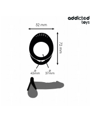 Addicted Toys - Anello Pene A Doppia Texture - Addicted Toys - Guaine e Prolunghe | erosidea.com