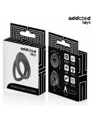 Addicted Toys - Anello Pene A Doppia Texture - Addicted Toys - Guaine e Prolunghe | erosidea.com