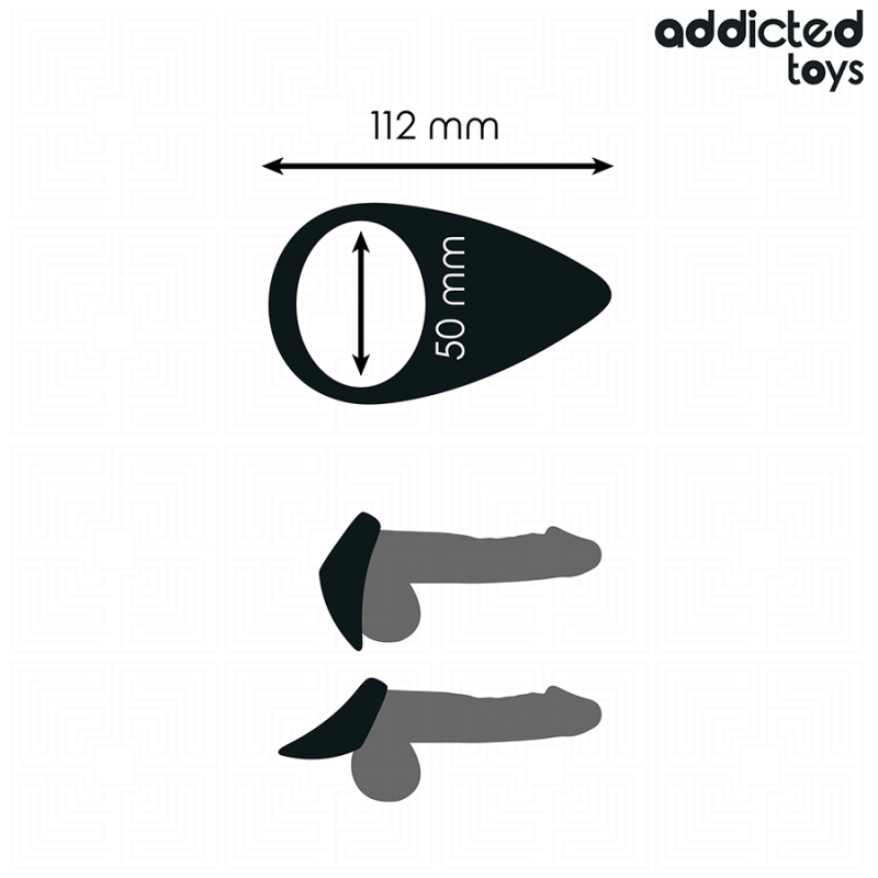 Addicted Toys - Anello Pene A Forma Di Lacrima - Addicted Toys - Guaine e Prolunghe | erosidea.com