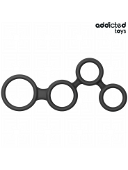 Addicted Toys - Anello Pene Con Divisori Per Testicoli - Addicted Toys - Guaine e Prolunghe | erosidea.com