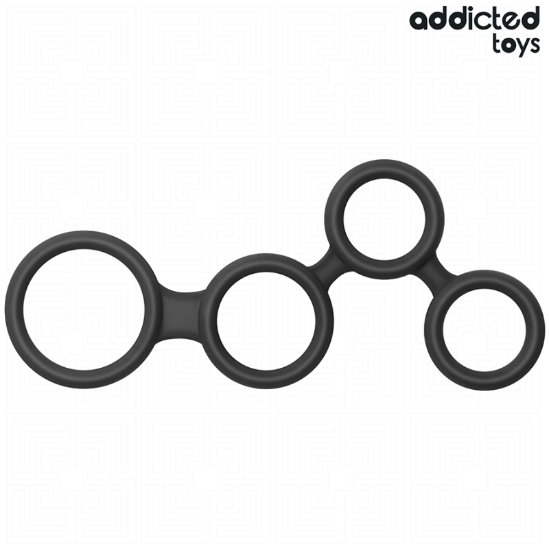 Addicted Toys - Anello Pene Con Divisori Per Testicoli - Addicted Toys - Guaine e Prolunghe | erosidea.com